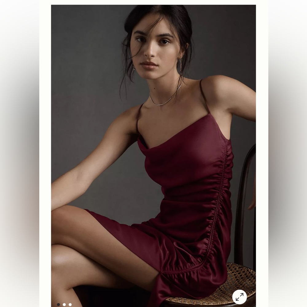 BHLDN Jennings satin charmeuse dress